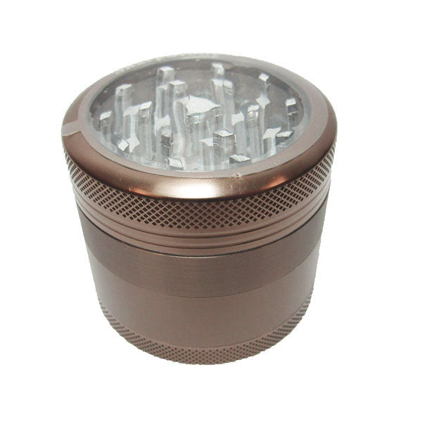 Coloured Sharpstone Clear Top 4pce Grinders