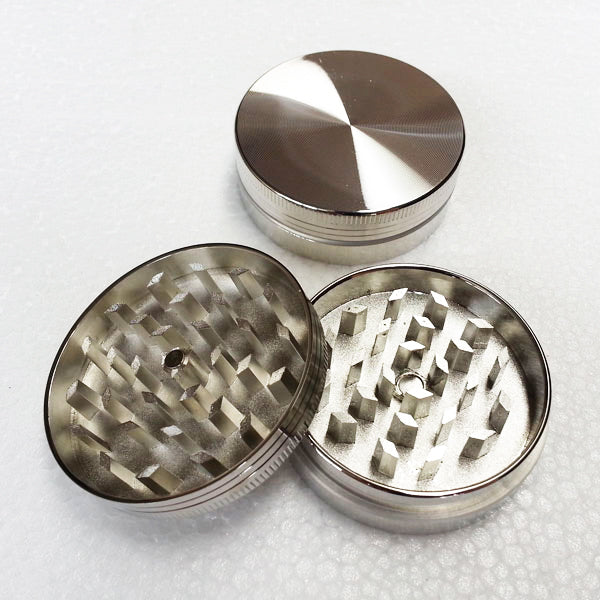 Aluminium 2pce Silver Grinder