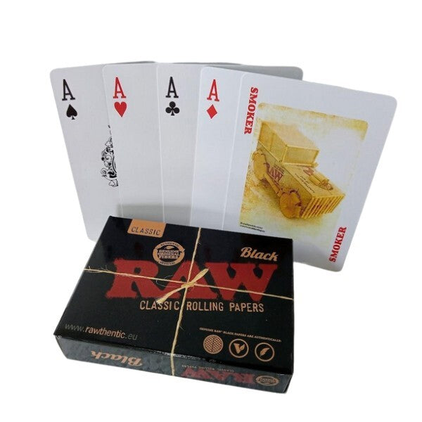 Raw Playing Cards Black