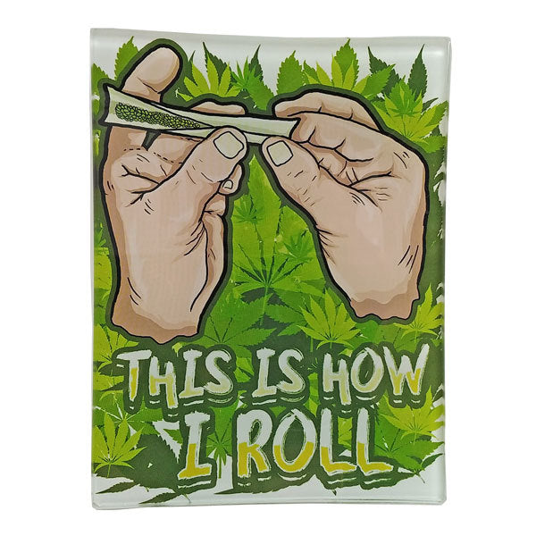 Glass Rolling Tray 160x120mm This Is How I Roll
