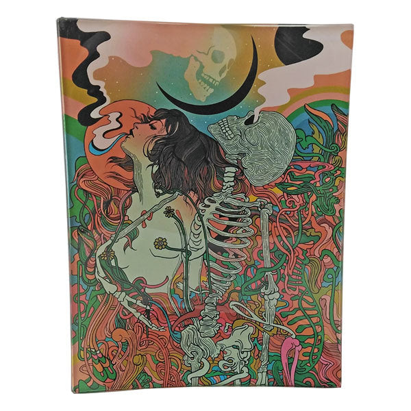 Rolling Tray Glass 160x120mm Skeleton Love